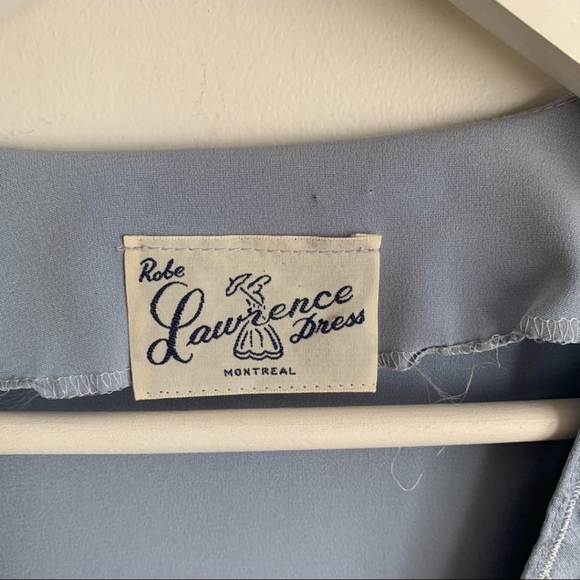 VINTAGE Lawrence Dress Montreal Lavande 8 Draping Long Sleeves Cut Out - Picture 5 of 7